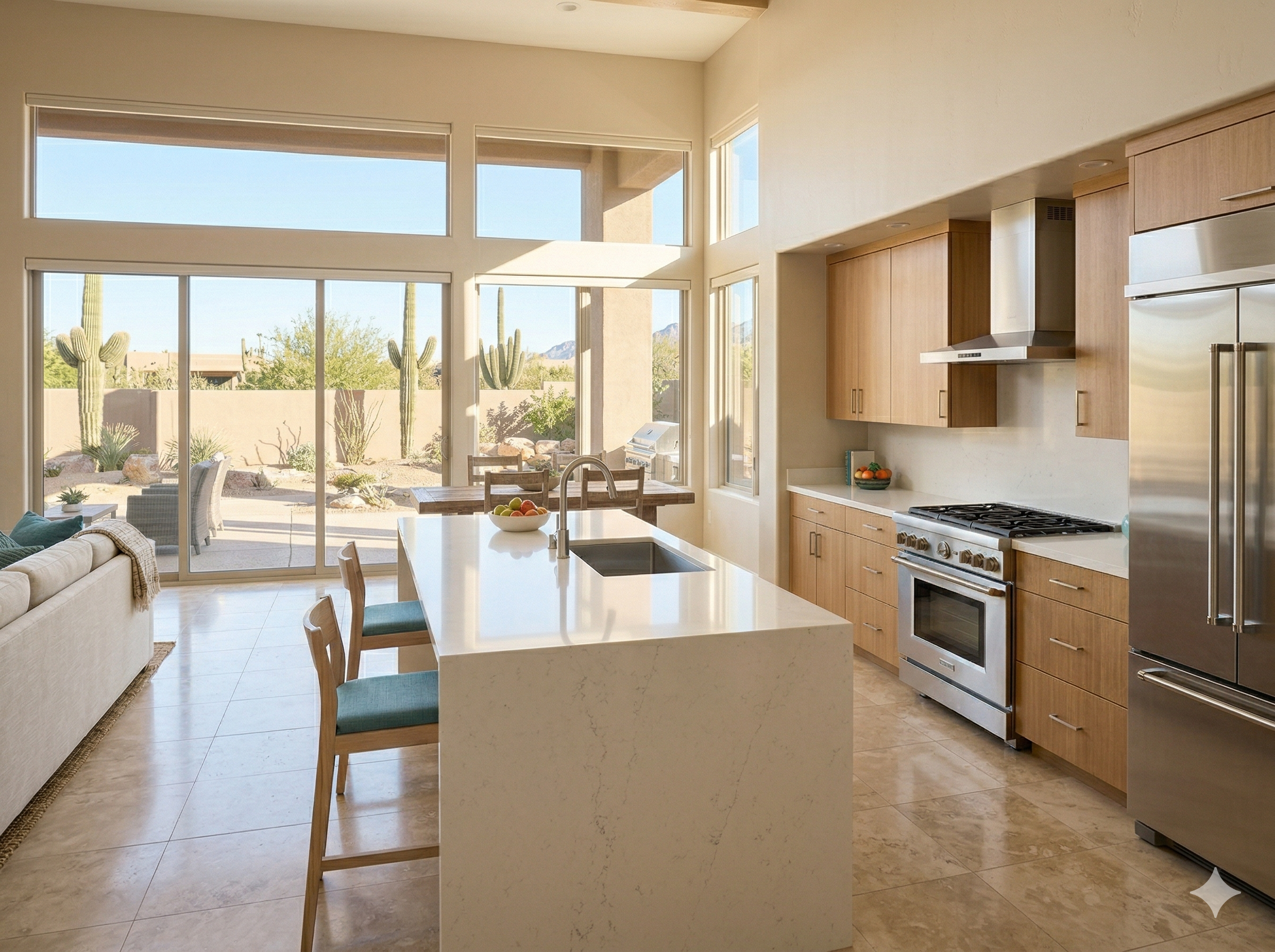 Spotless clean kitchen